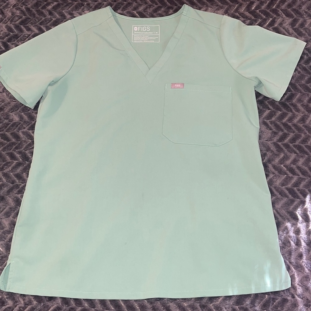 Figs Jade green scrub set